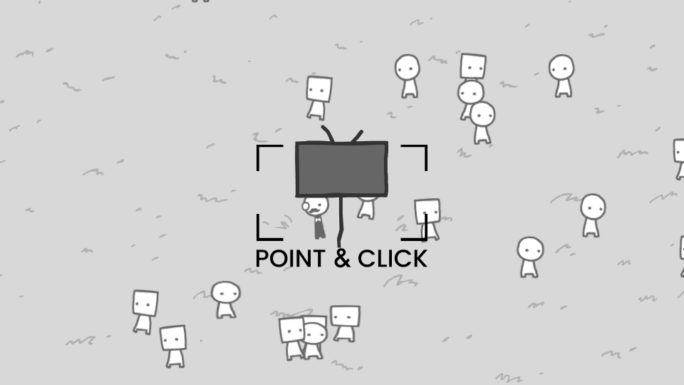 The first scene. The game tells you what to do.